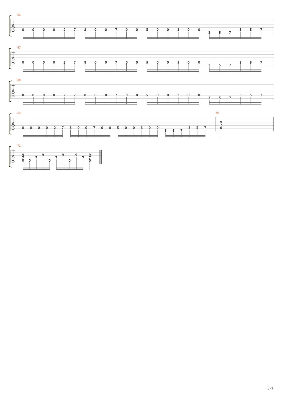 Changes In Time吉他谱