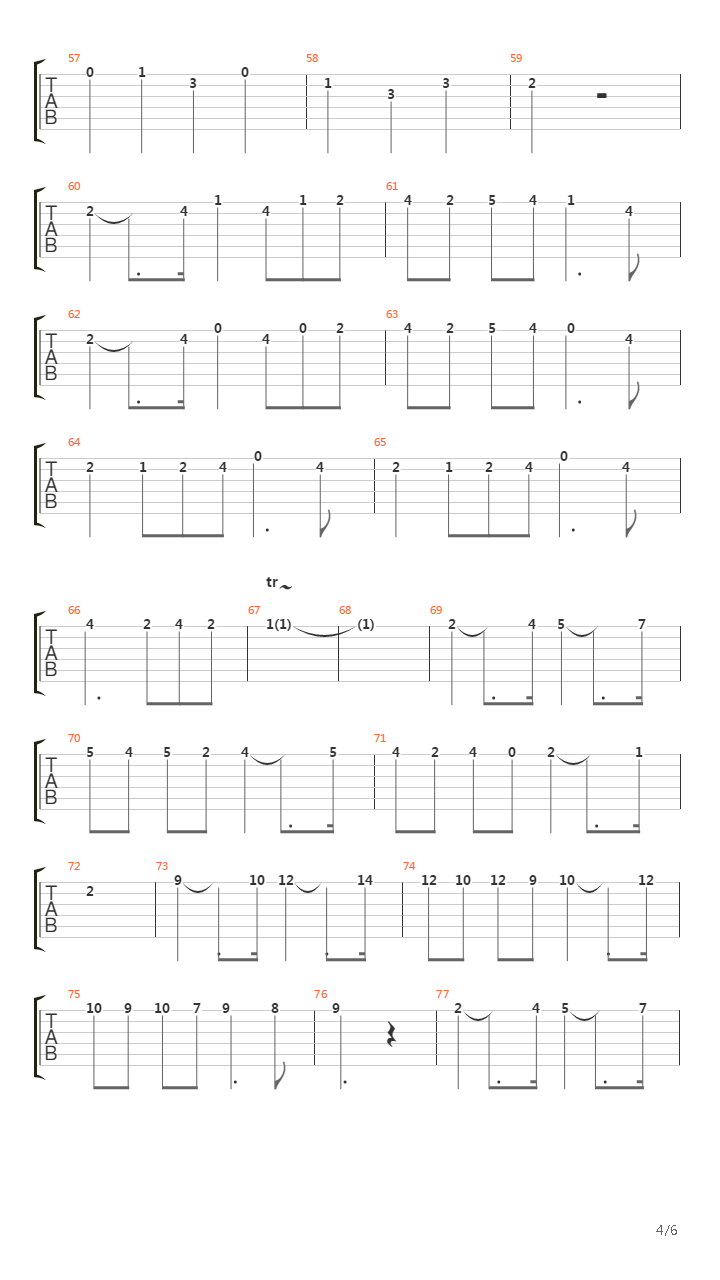 Pavane吉他谱