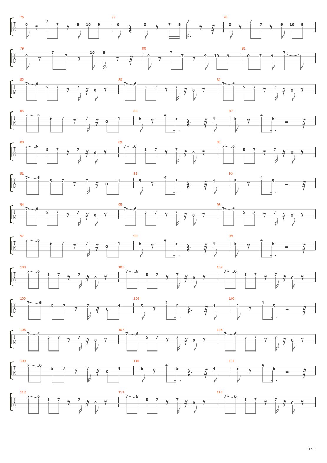 Cars吉他谱