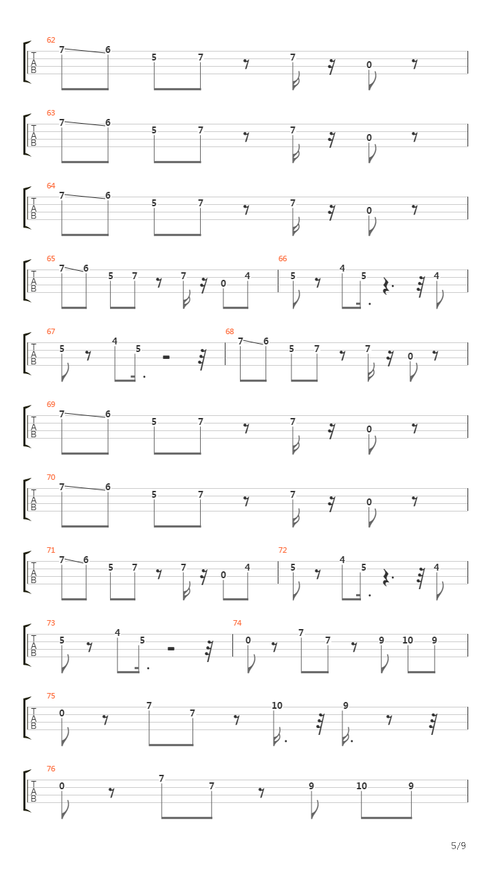Cars吉他谱