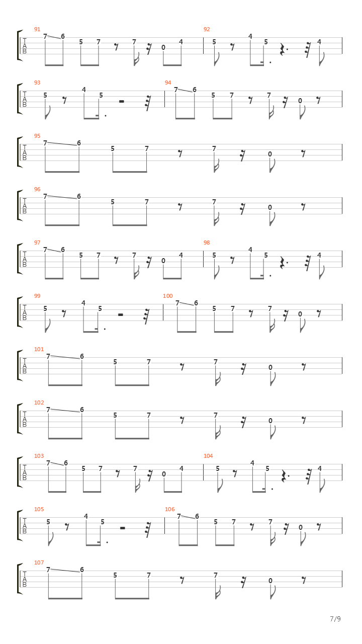 Cars吉他谱