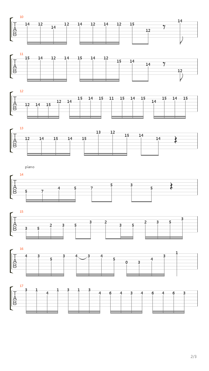 Concerto En Si Minor吉他谱