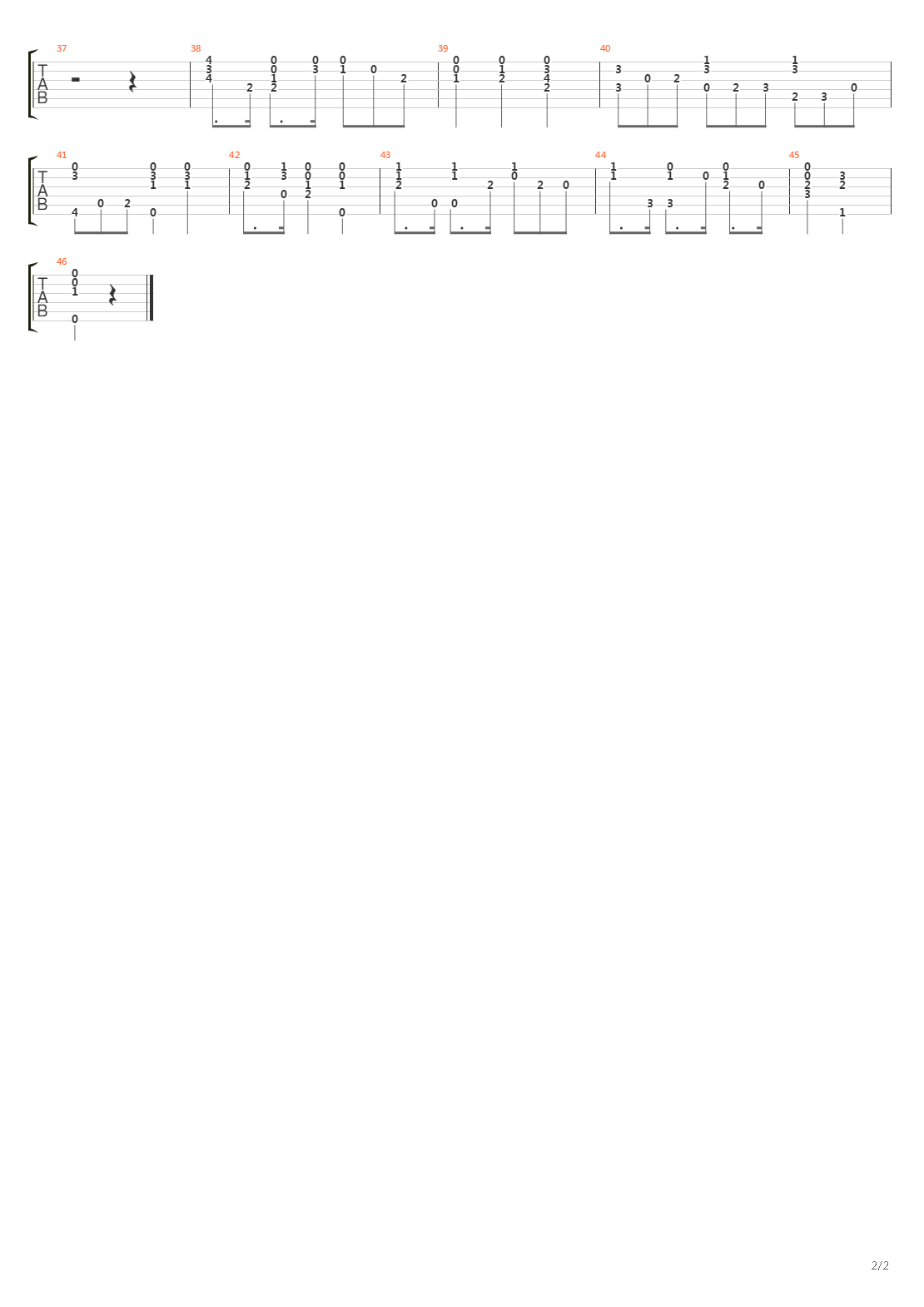 Sonata A Minor (op 1,4 larghetto)吉他谱