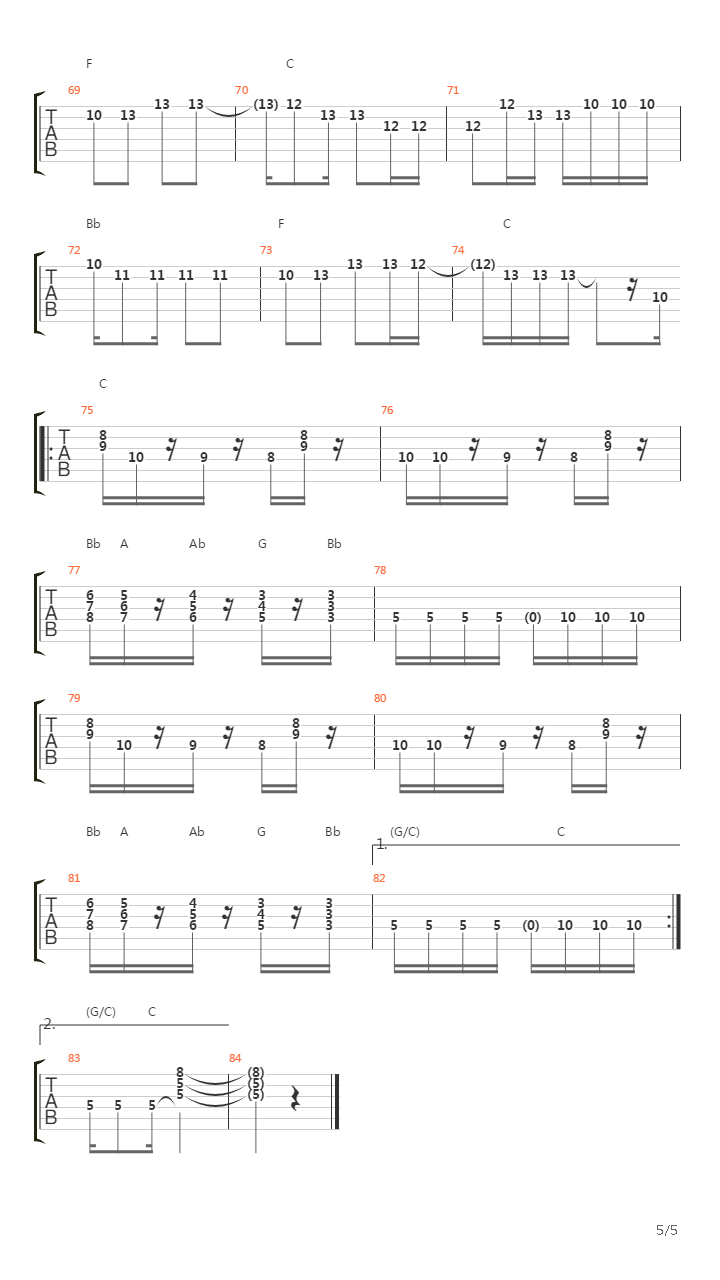 Expresso 2222吉他谱