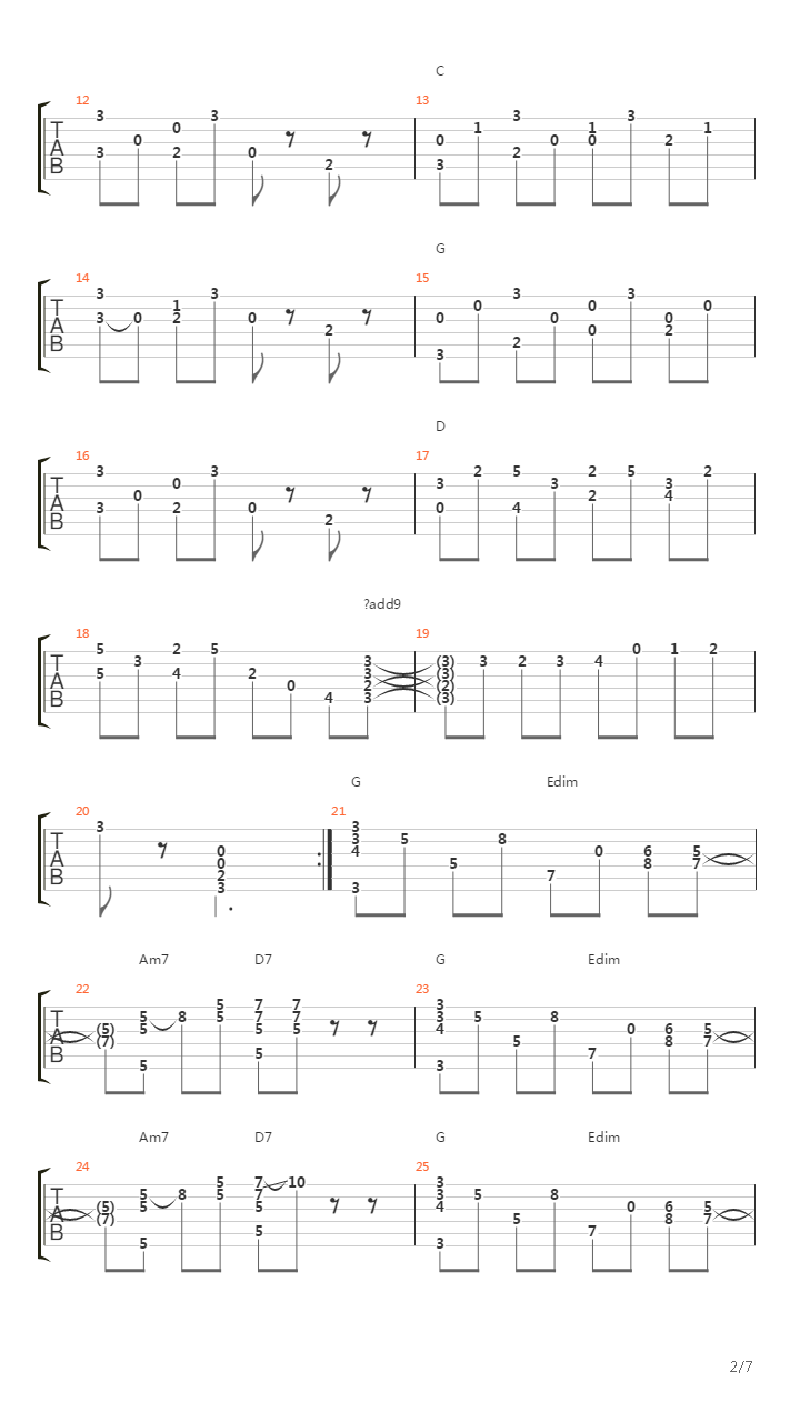 In The Mood (arr. by Tanaka Yoshinori )吉他谱