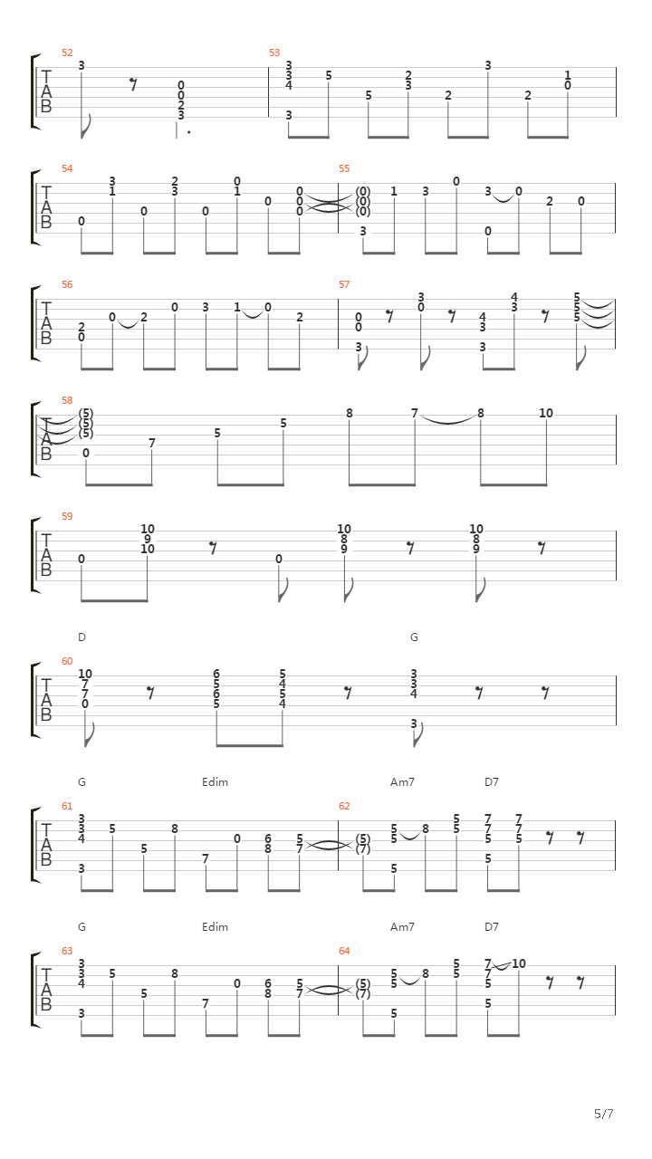 In The Mood (arr. by Tanaka Yoshinori )吉他谱