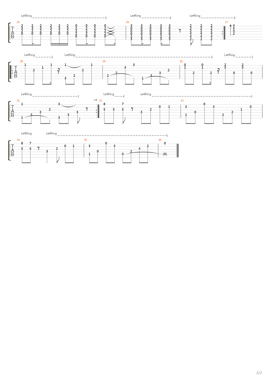 Ocean吉他谱