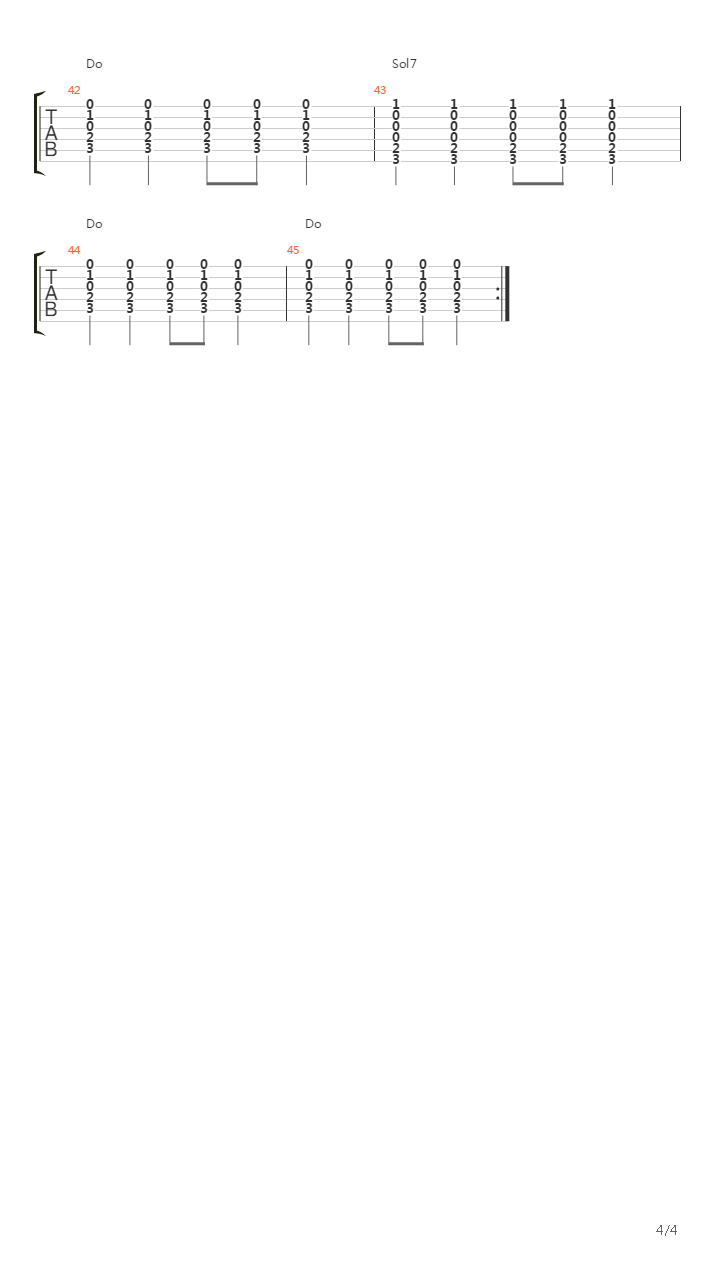 De Passage吉他谱