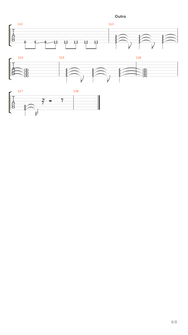 Dc X 3吉他谱