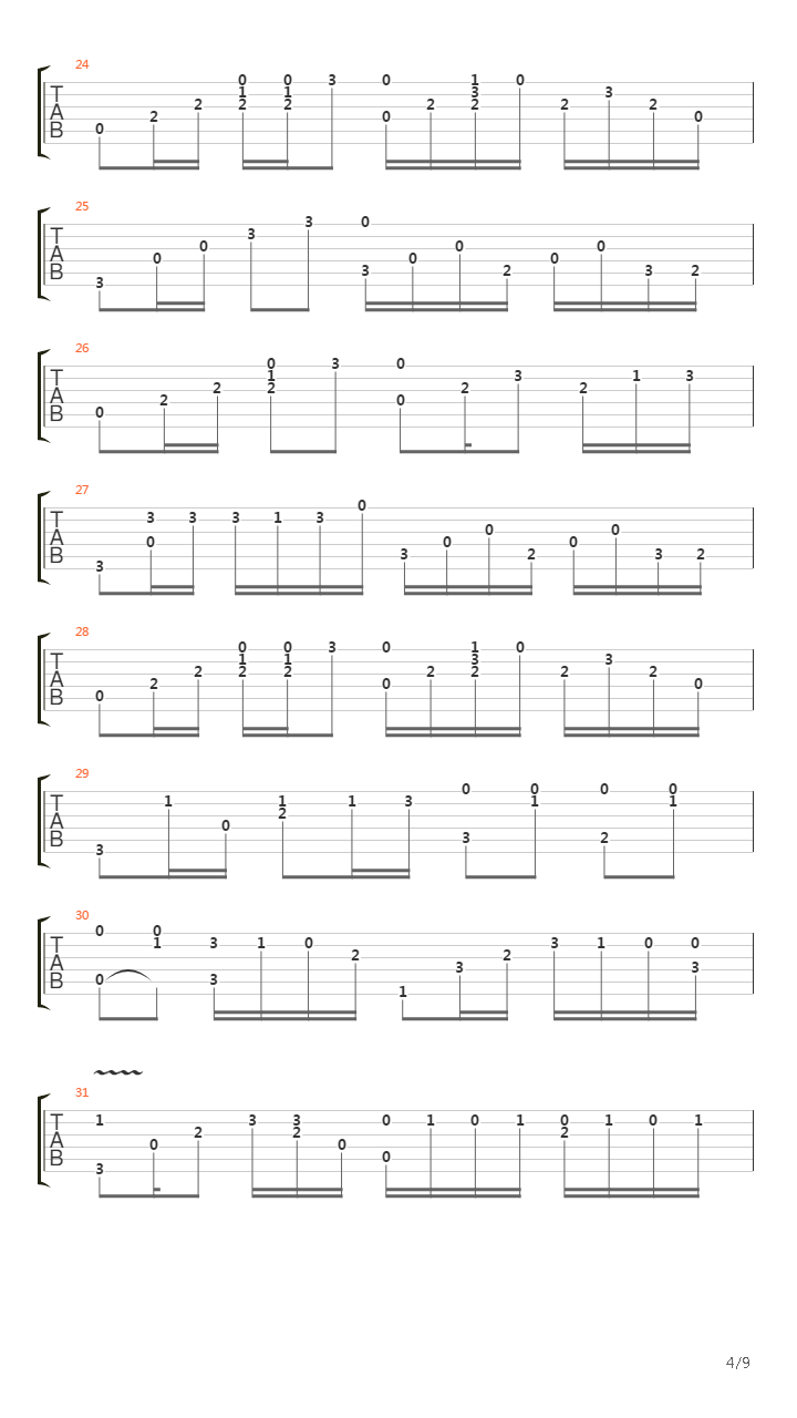 Don't Cry (arr. by Tomi Paldanius)吉他谱