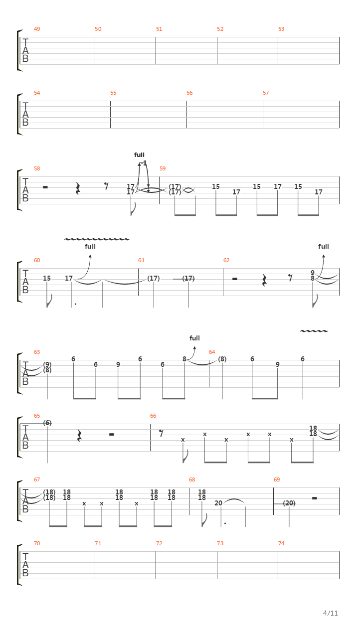 Get in the Ring吉他谱