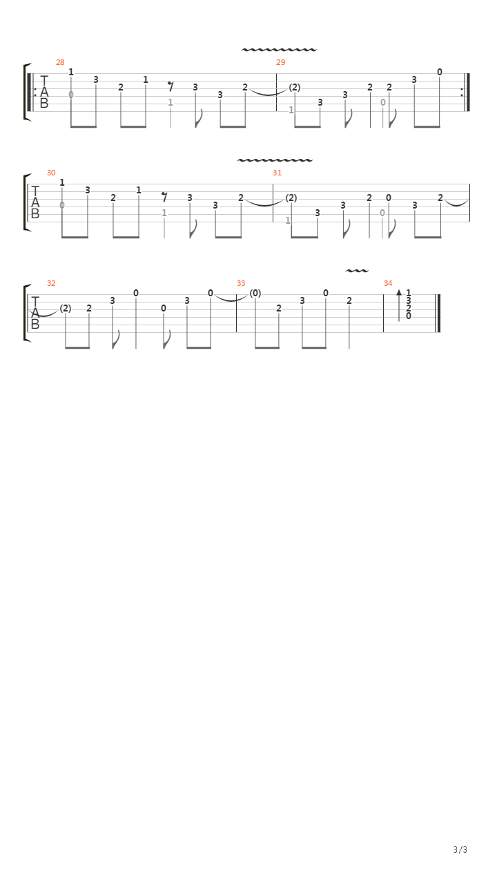 Кошка吉他谱