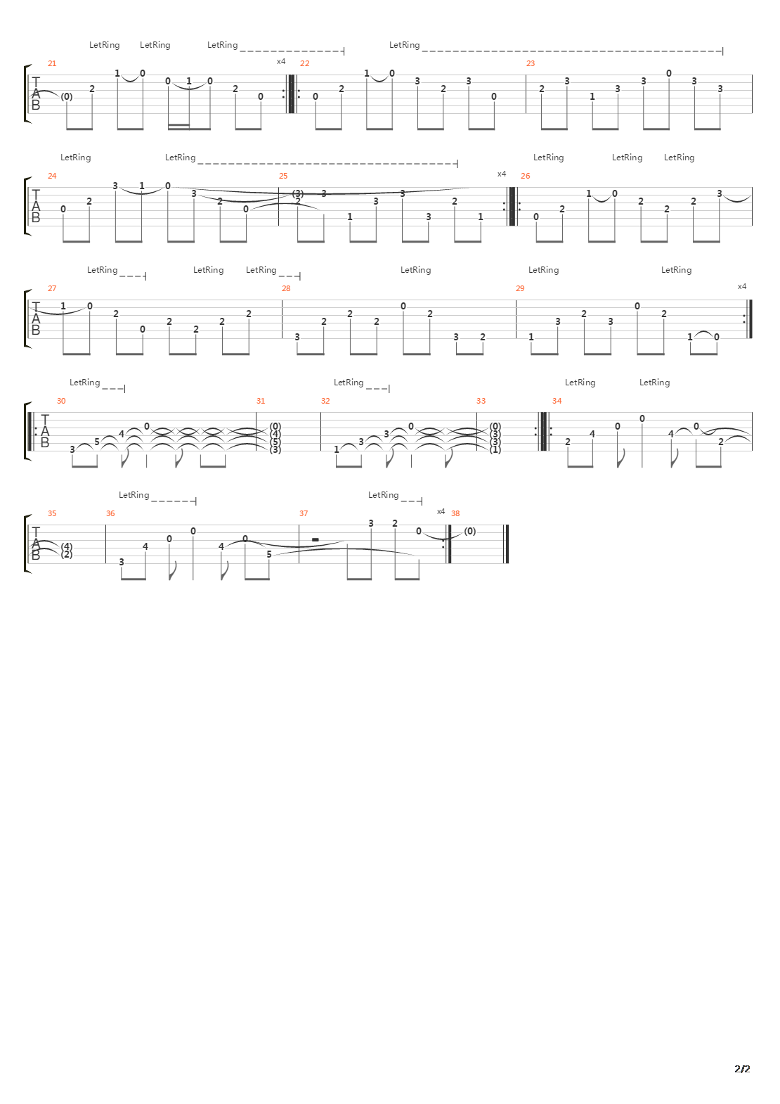 Acoustic Guitar Solo吉他谱