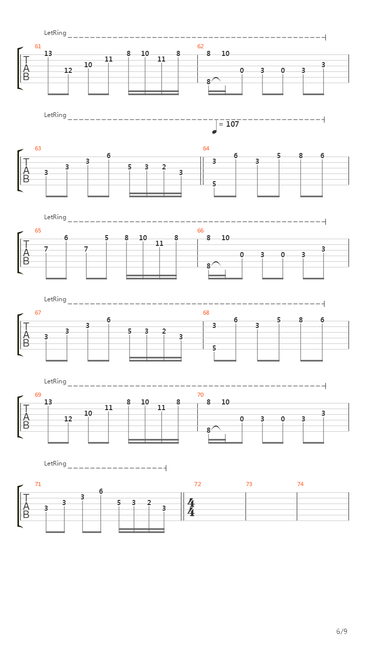 Crossed Borderline吉他谱