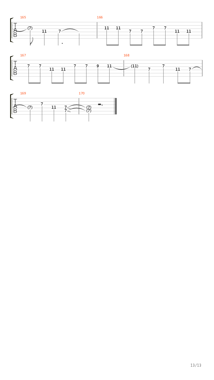 Further Away吉他谱