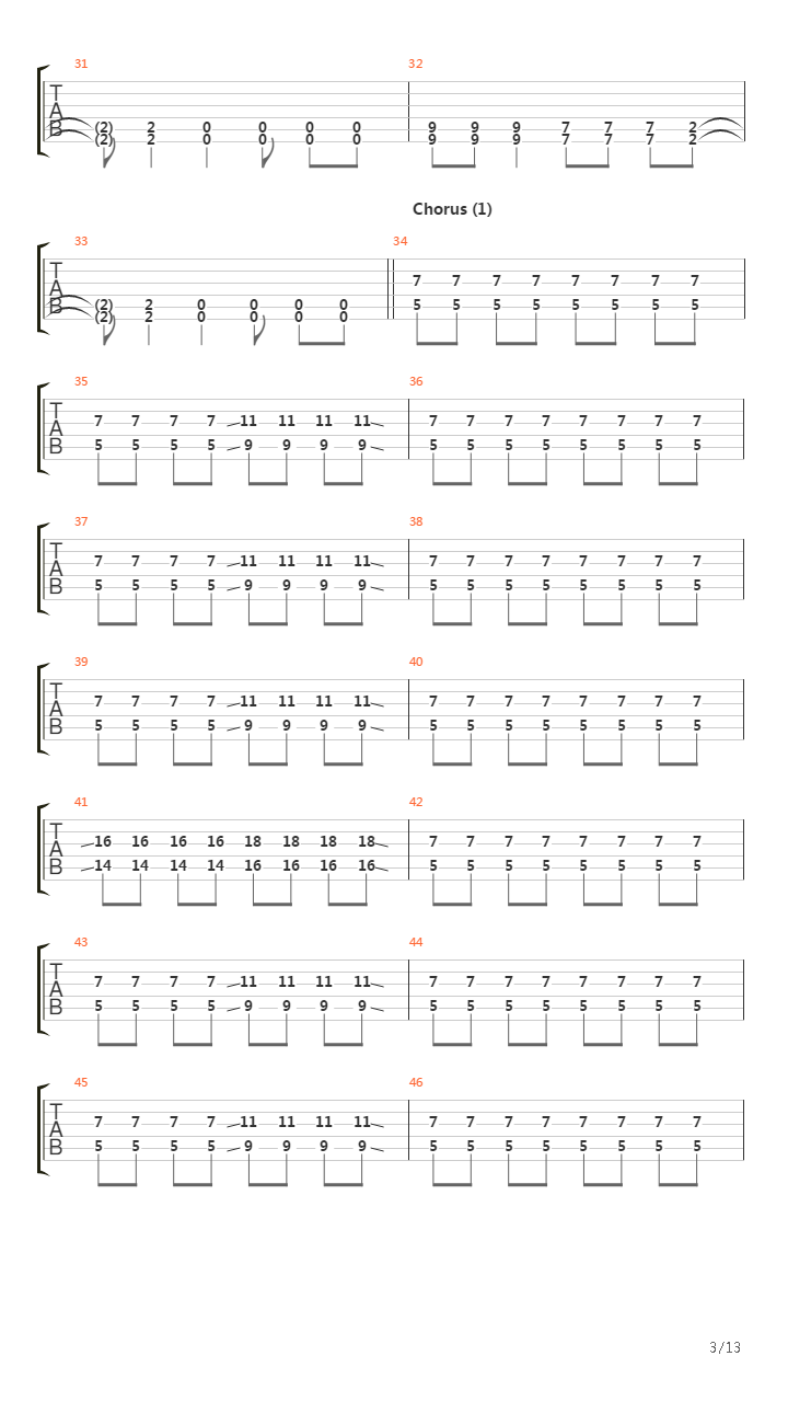 Further Away吉他谱