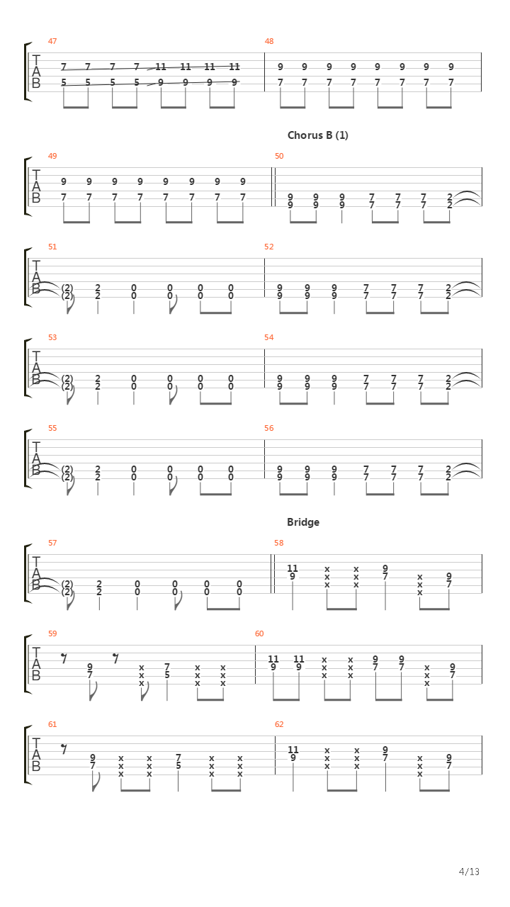 Further Away吉他谱