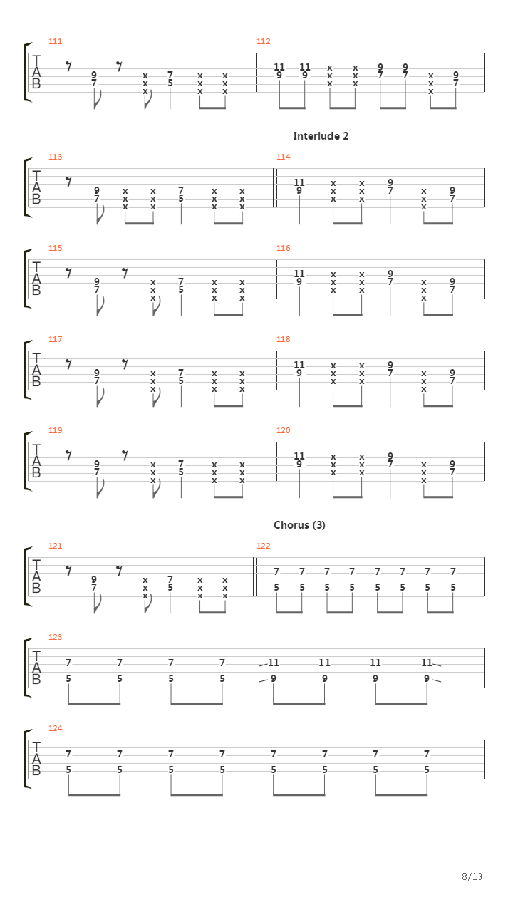 Further Away吉他谱