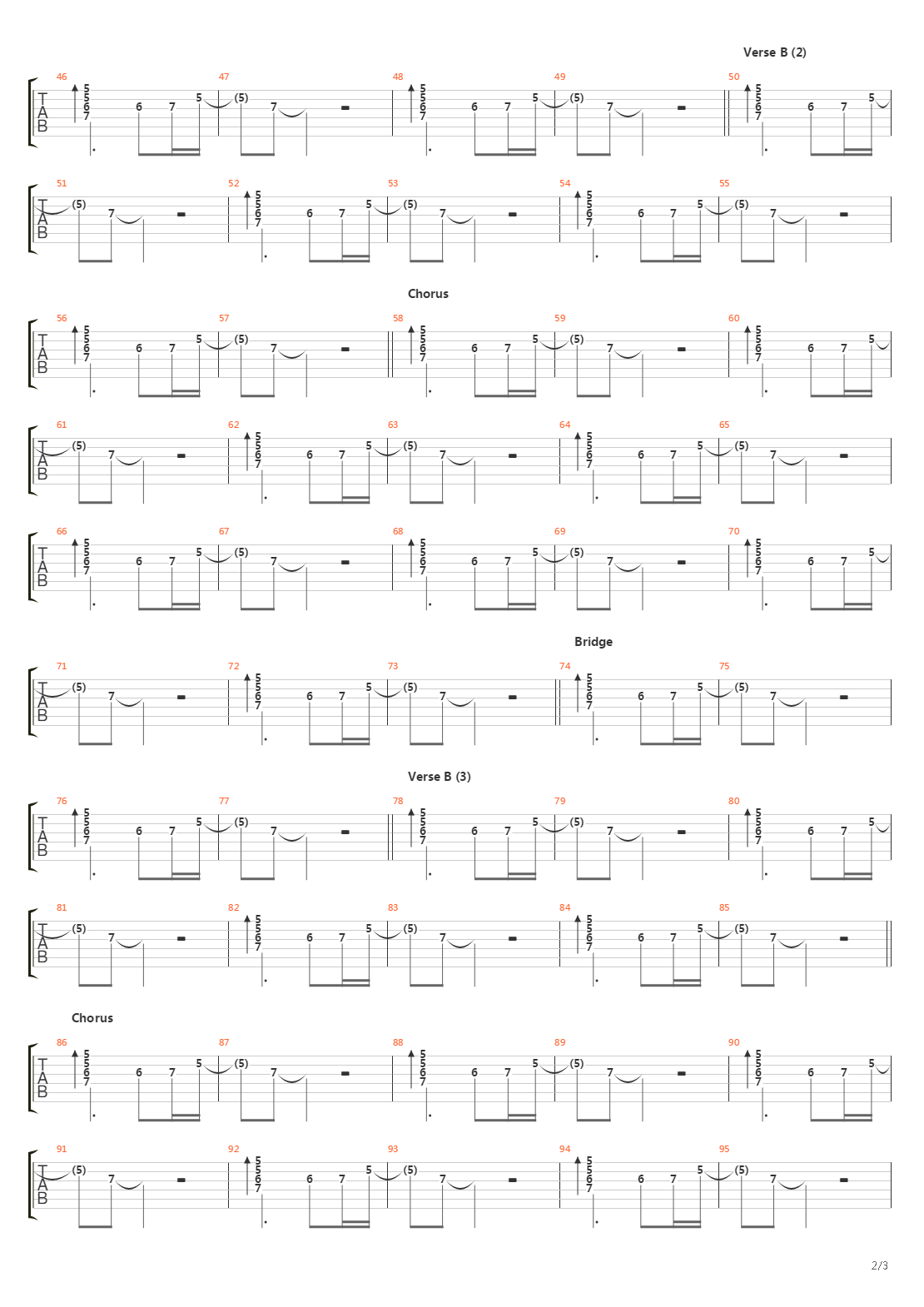 Larva吉他谱