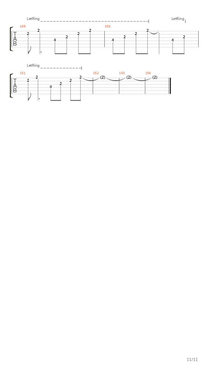 Static吉他谱
