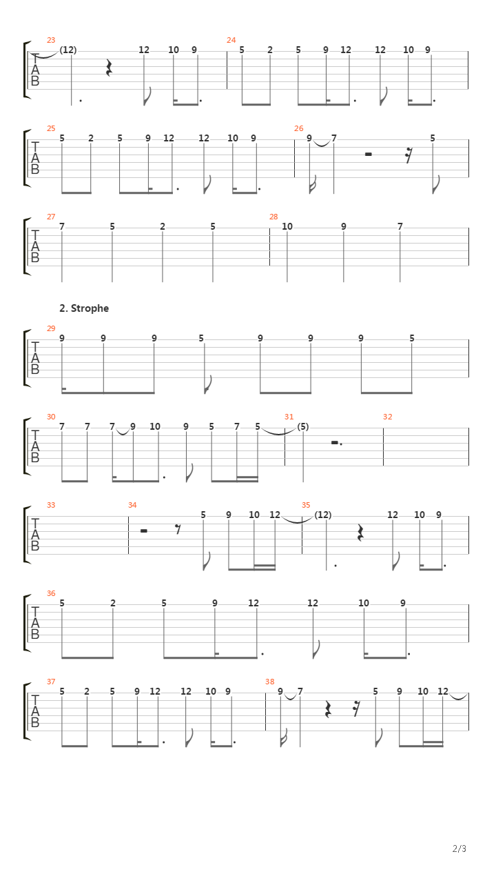 Jeden Tag Sonntag吉他谱
