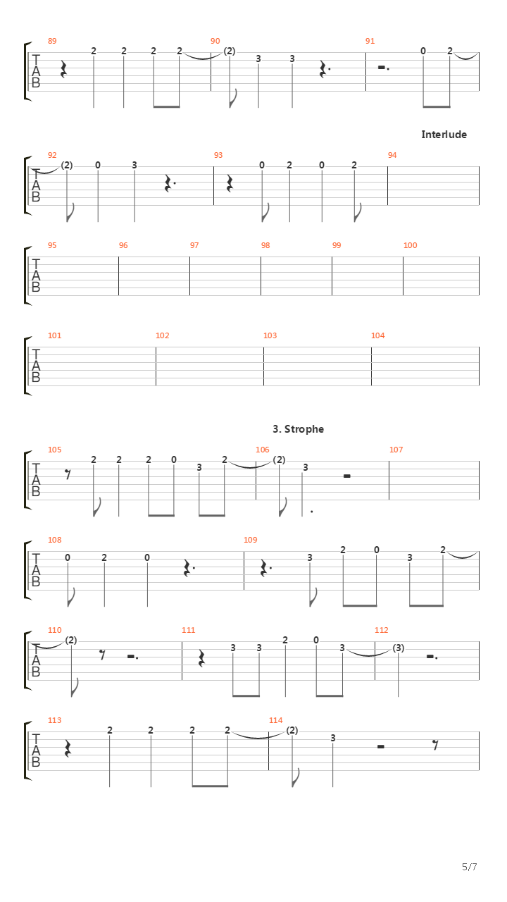 Porzellan吉他谱