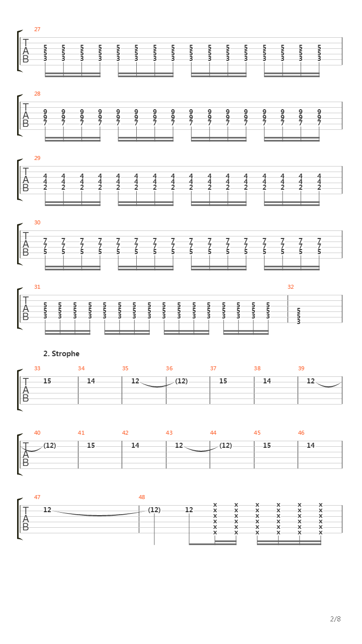 Sonne吉他谱
