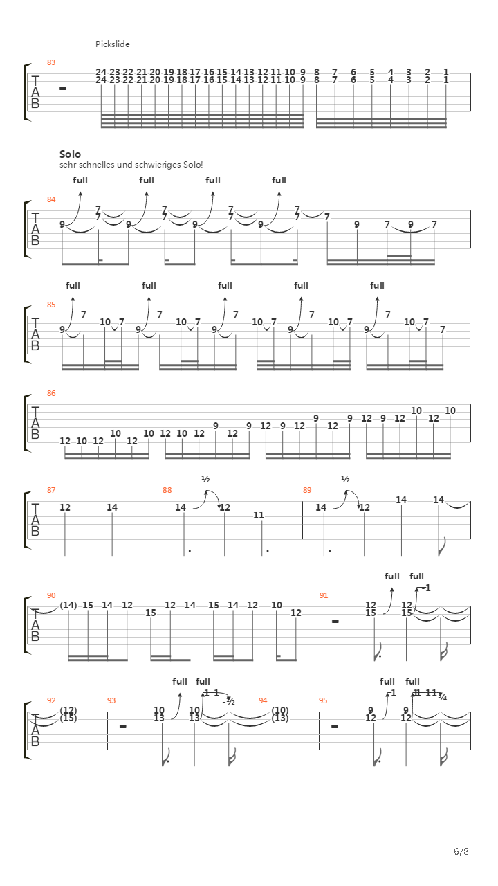 Sonne吉他谱