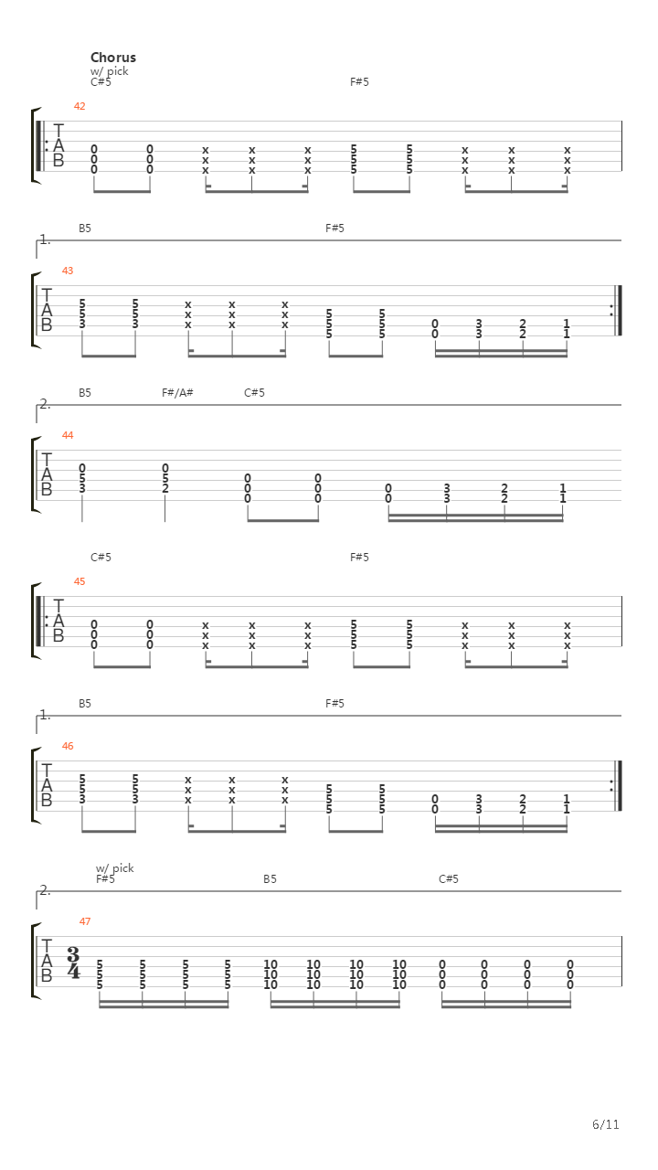 Humiliation Song吉他谱