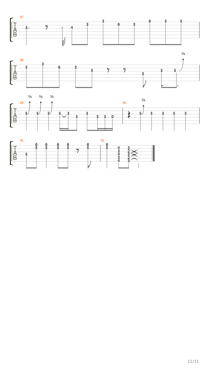 Sidetracked吉他谱