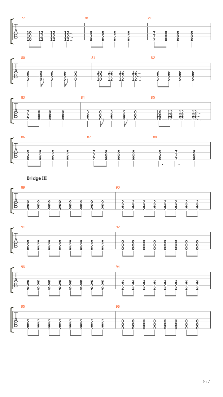 Written In Stone吉他谱
