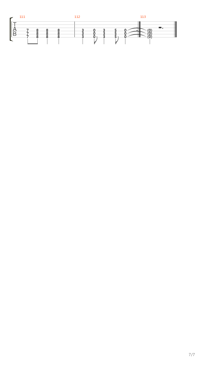 Written In Stone吉他谱