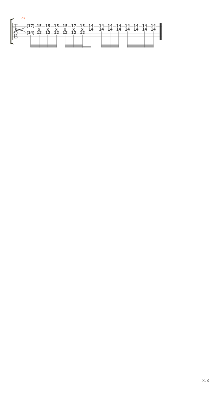 Тепло吉他谱