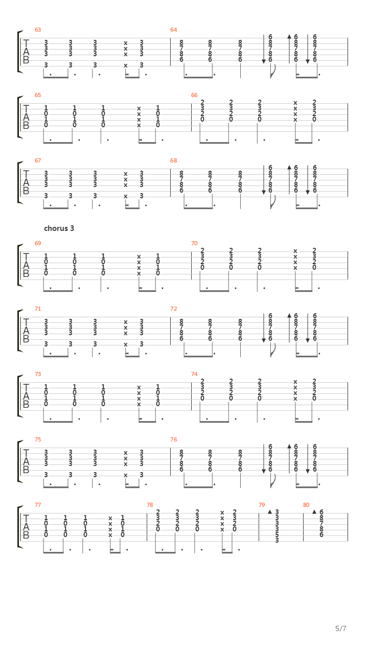 Весна吉他谱