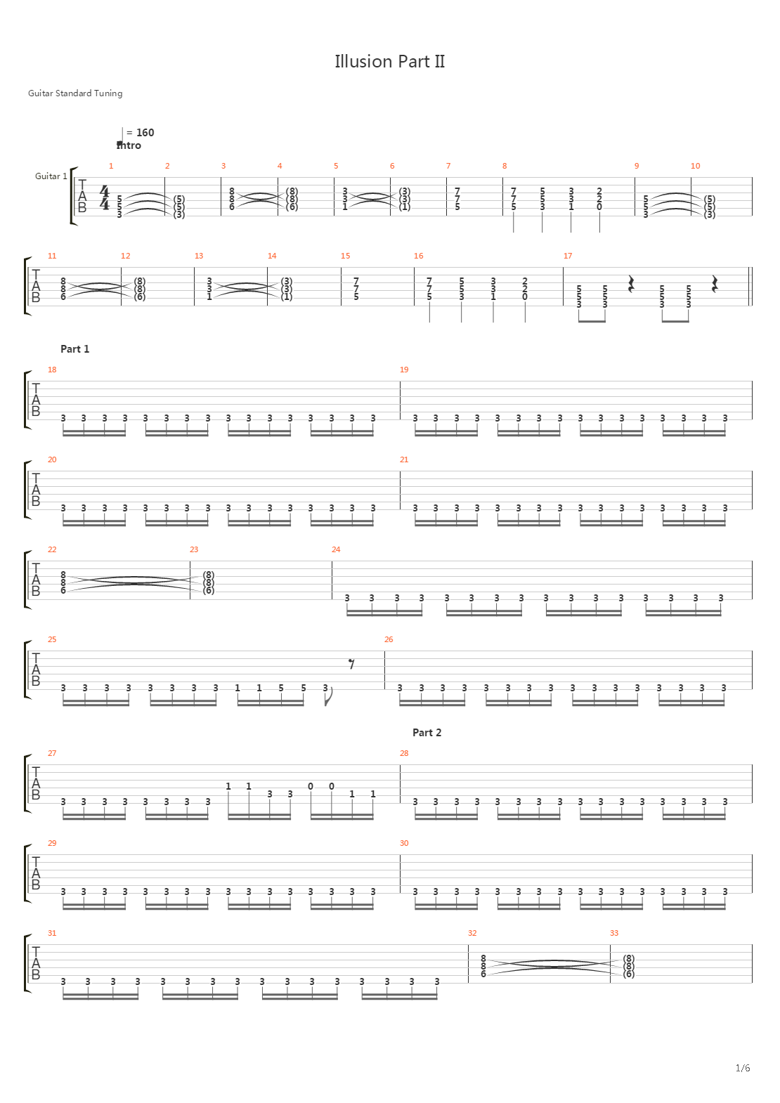Illusion Part II吉他谱