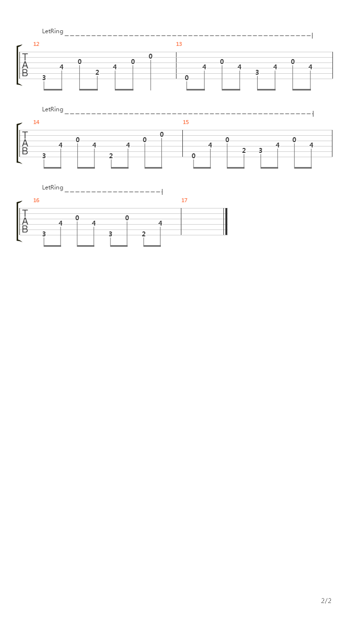 Valley Of Misery吉他谱