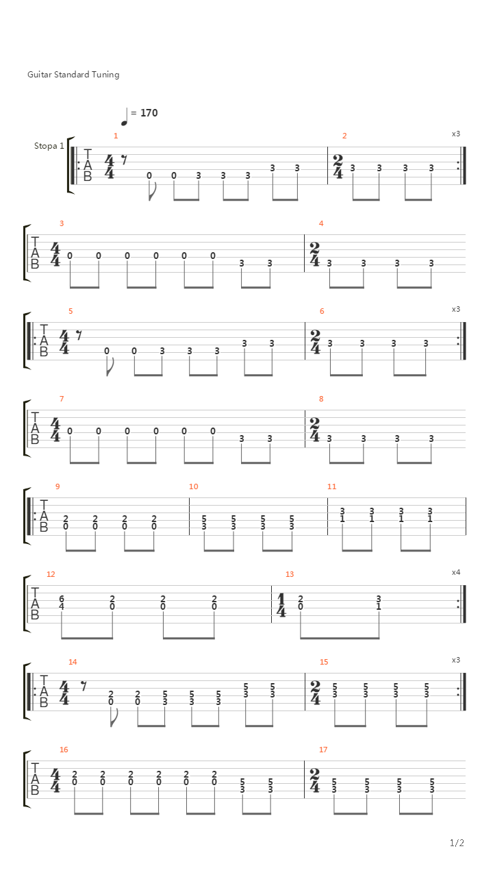 Hraci Automat吉他谱