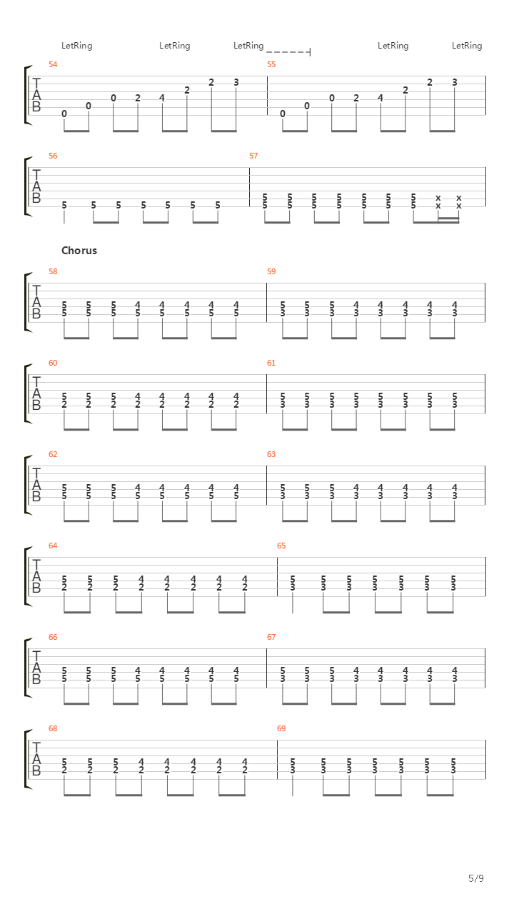 Falter吉他谱