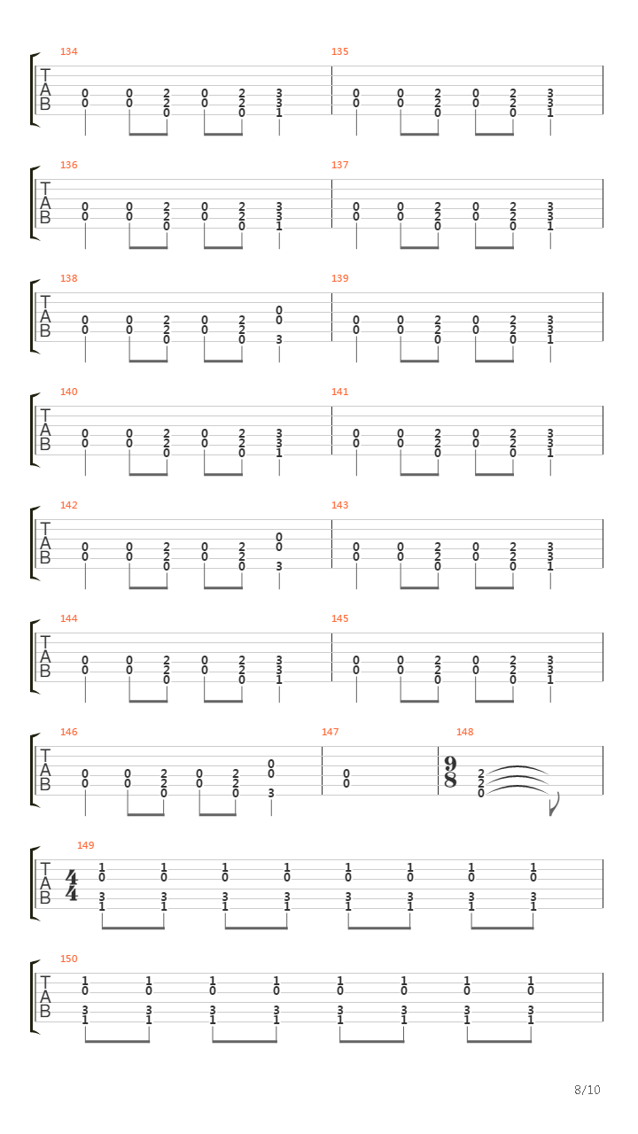 Unsung吉他谱