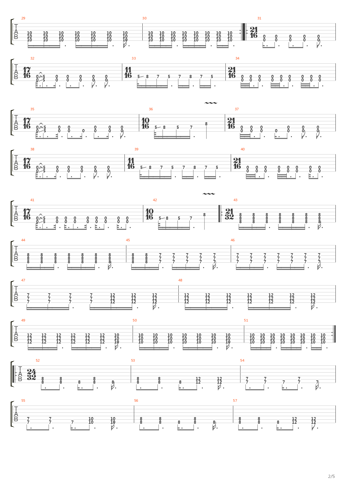 4x4吉他谱