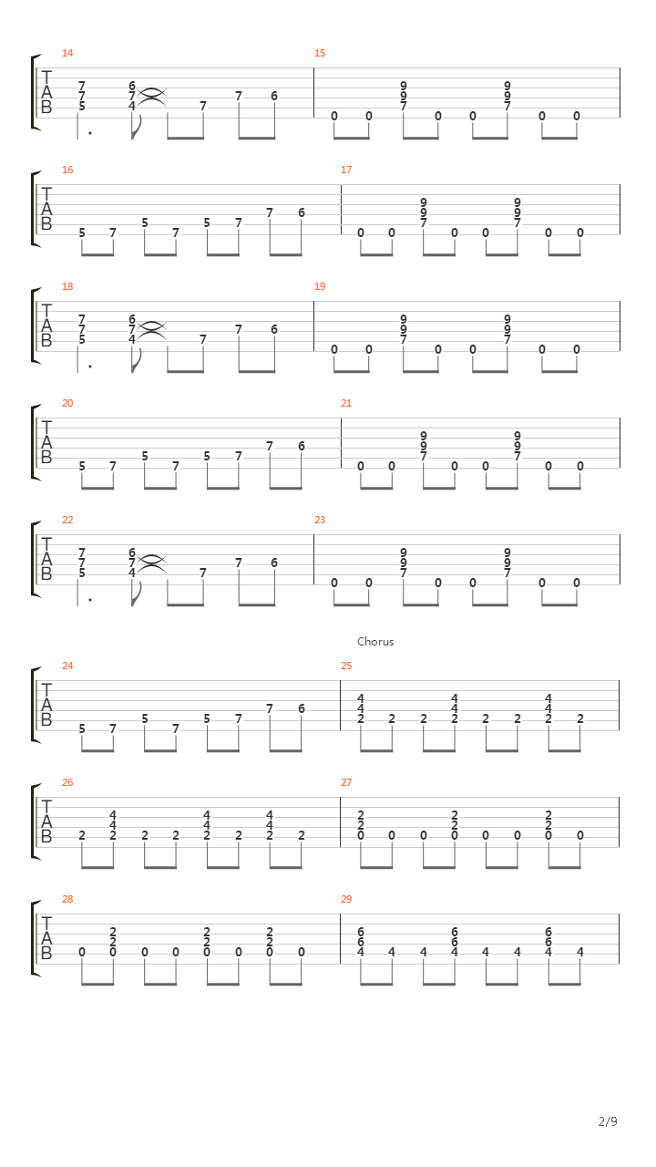 Hooks In You吉他谱