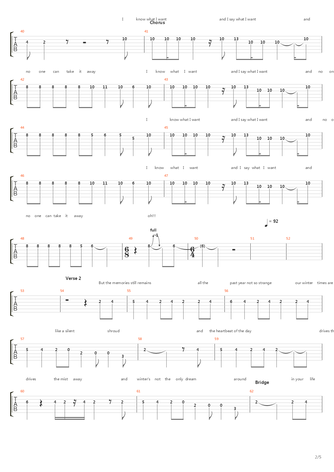 Journeyman吉他谱