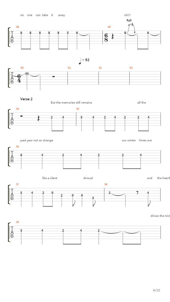 Journeyman吉他谱