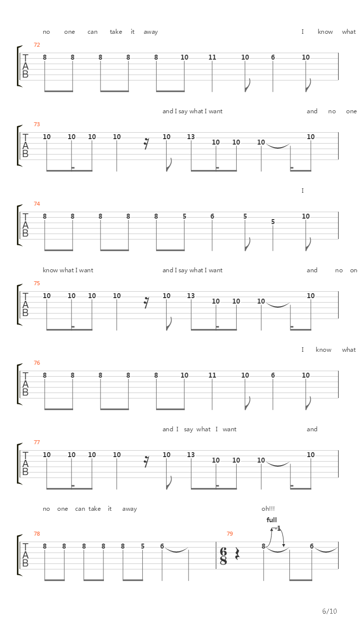 Journeyman吉他谱