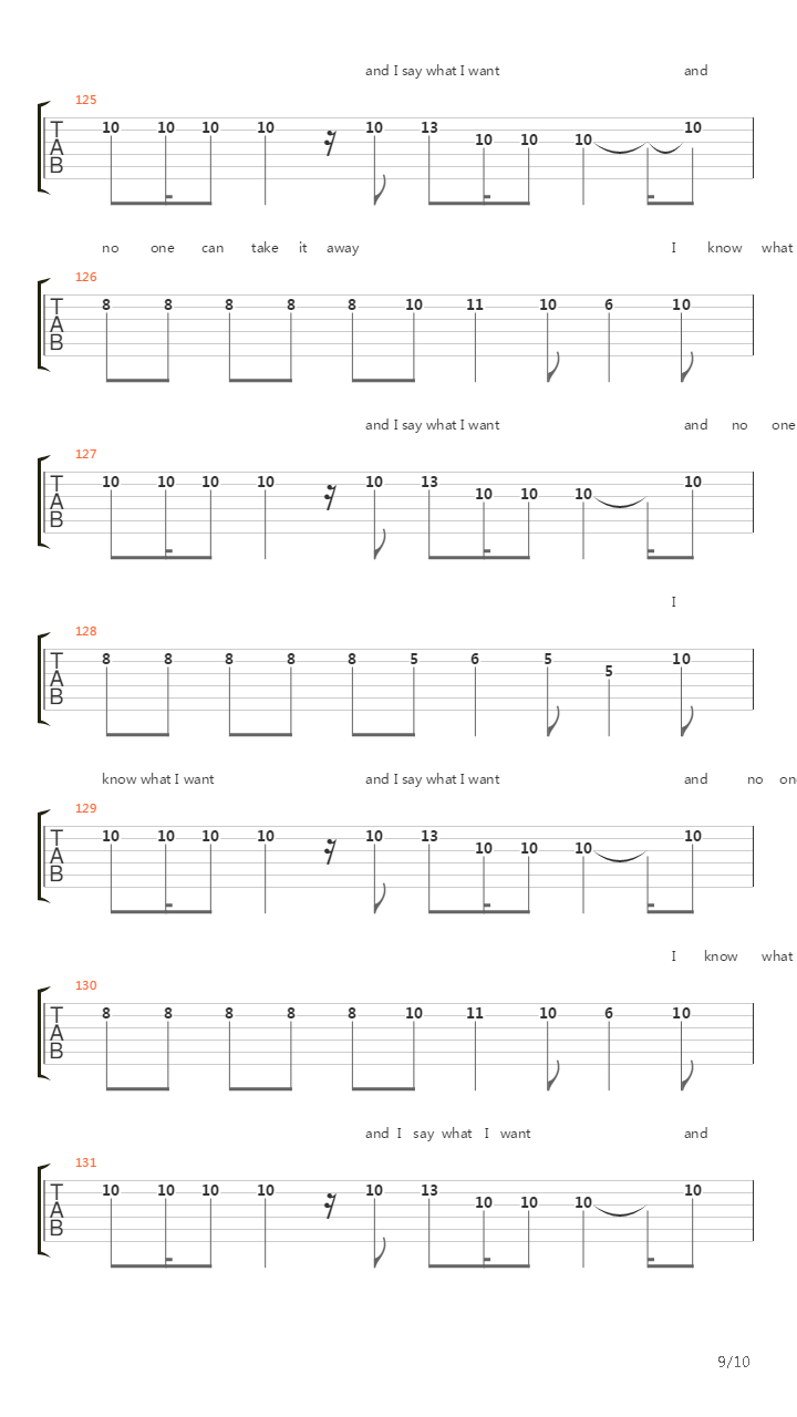 Journeyman吉他谱