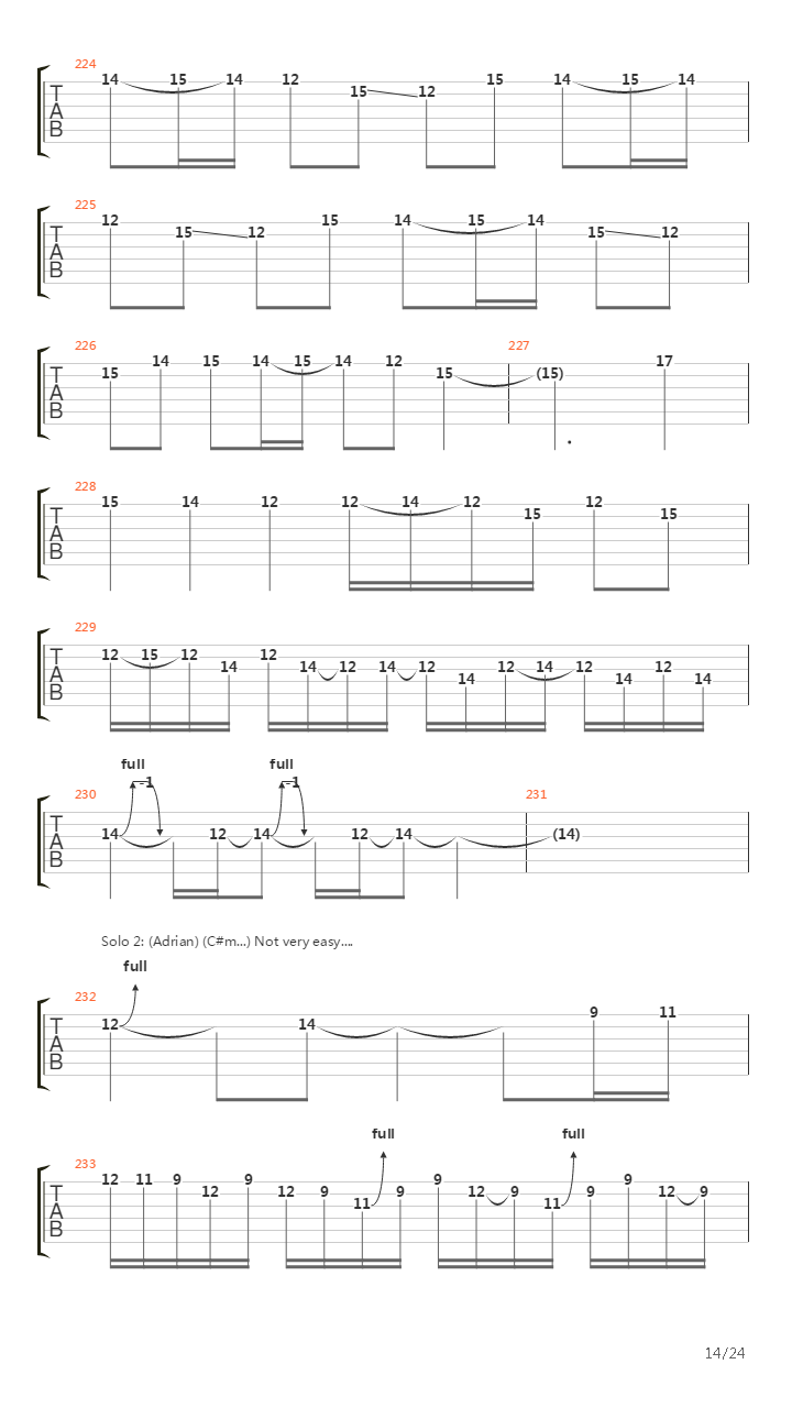 Paschendale吉他谱