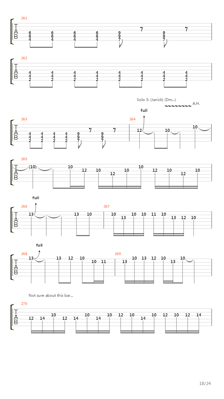 Paschendale吉他谱