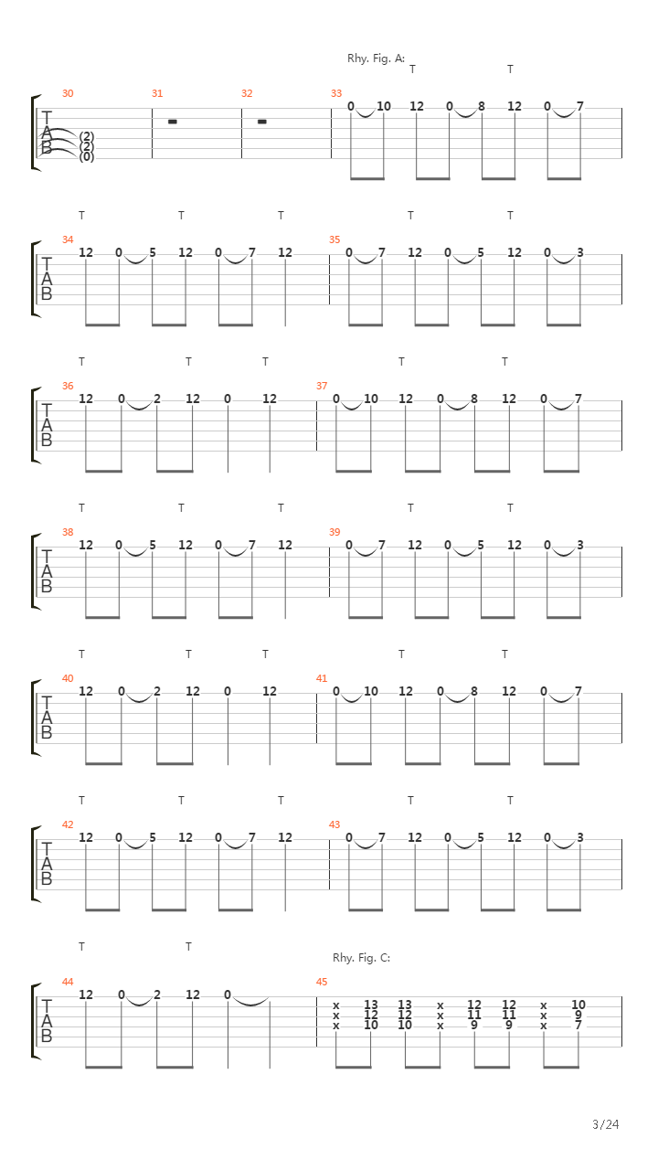 Paschendale吉他谱