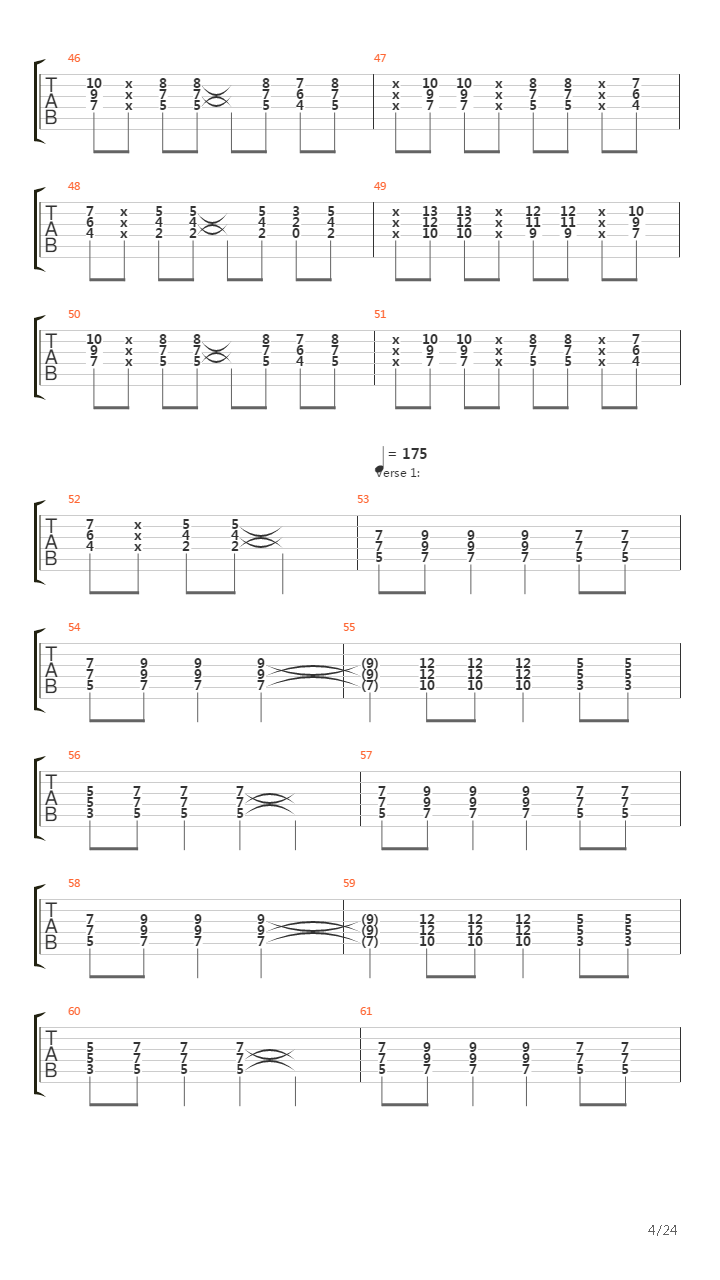 Paschendale吉他谱