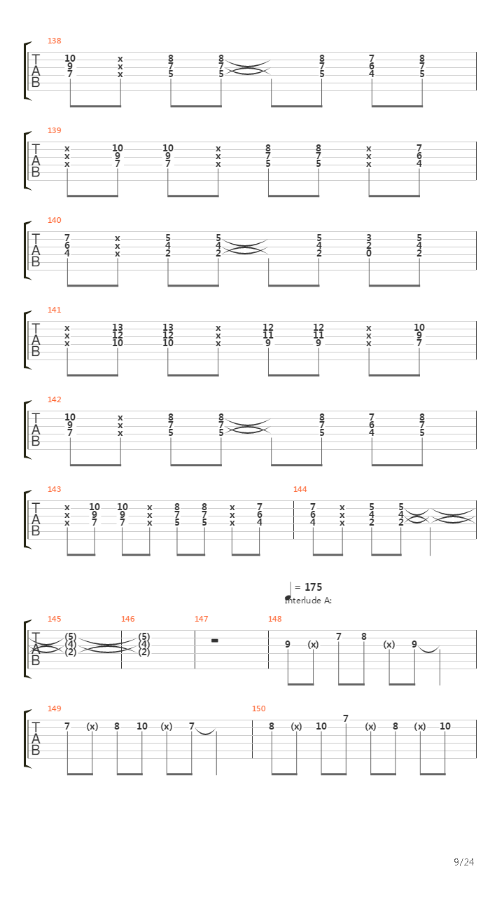 Paschendale吉他谱